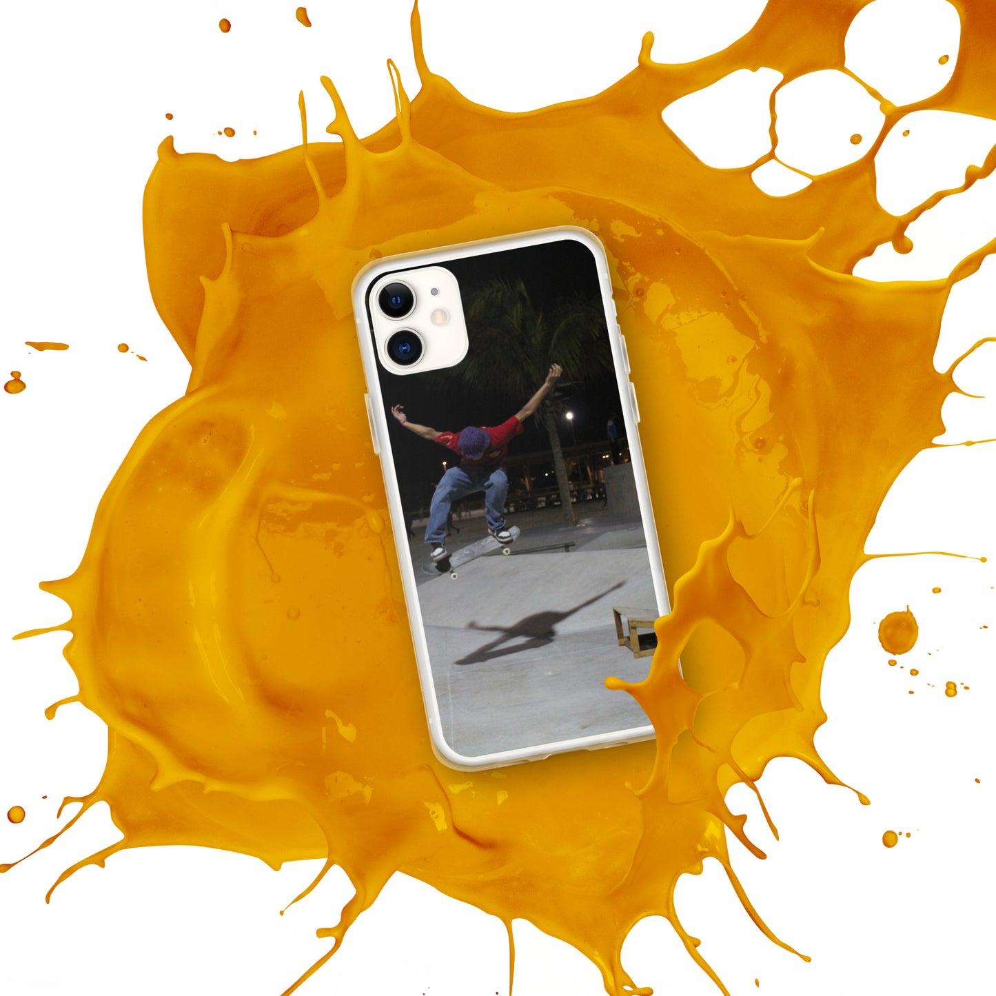 Skateboard jump iPhone Case