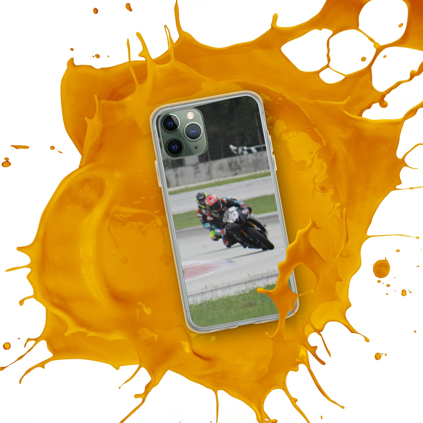 Motorcycle race iPhone Case