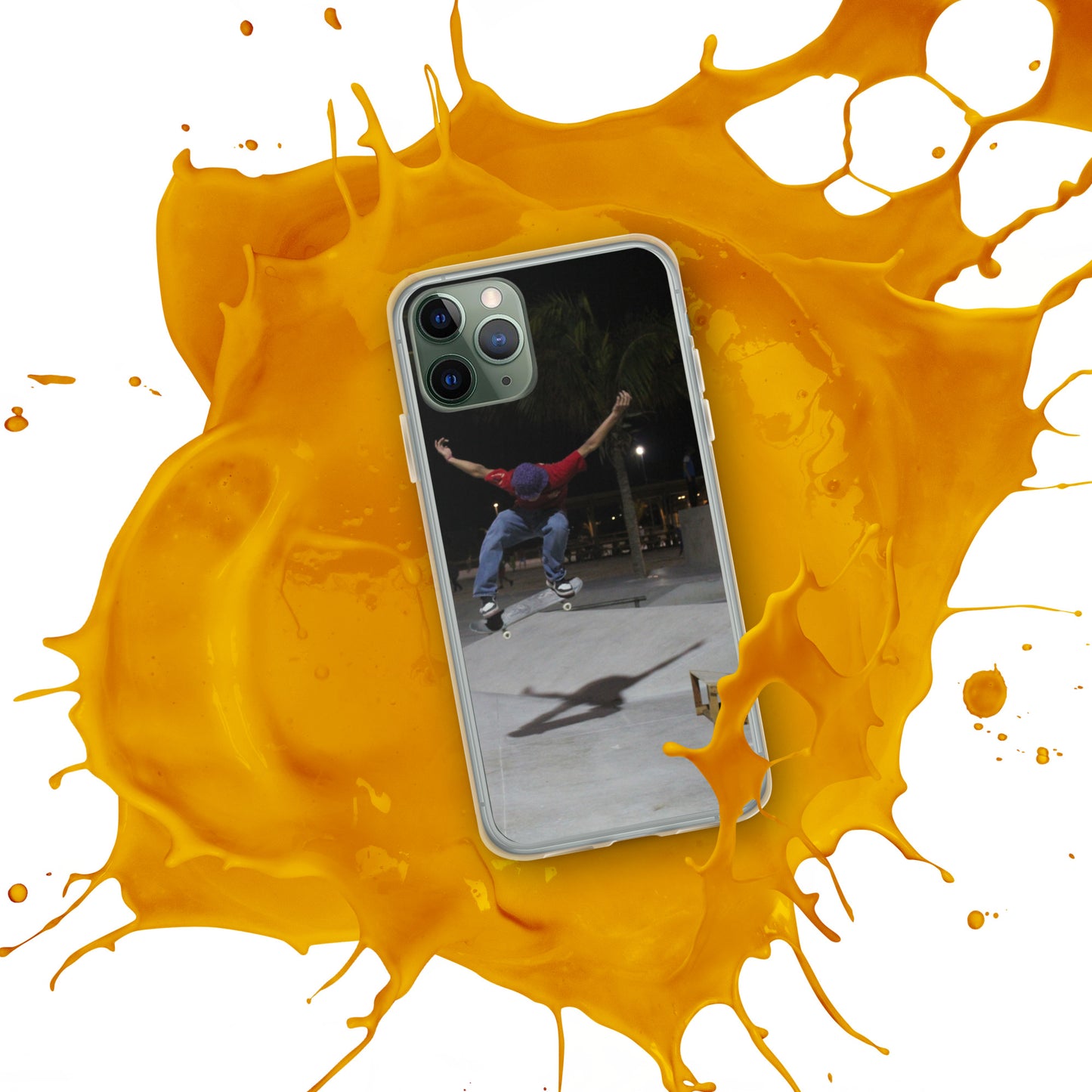 Skateboard jump iPhone Case