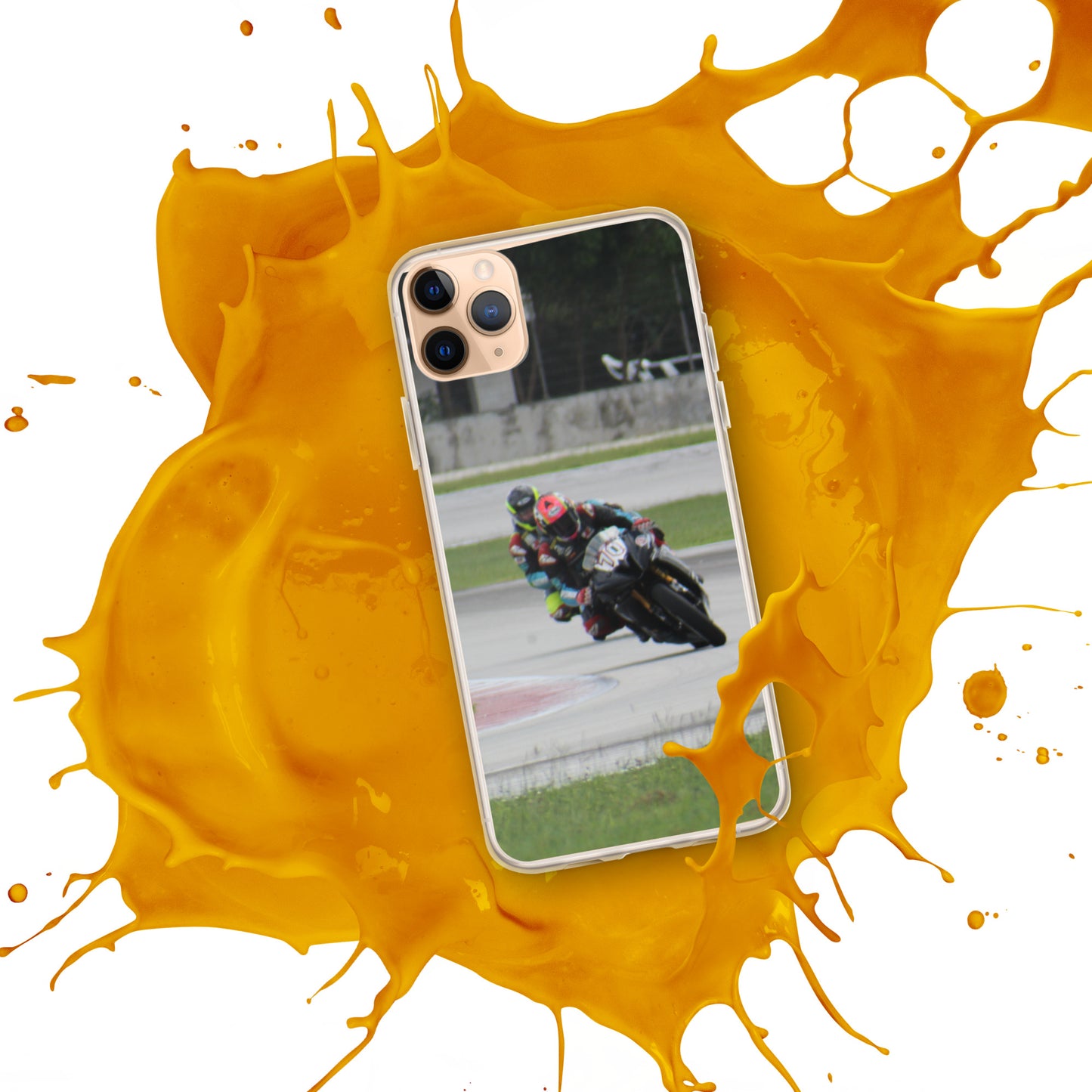 Motorcycle race iPhone Case