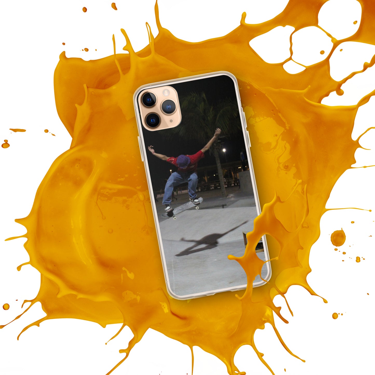 Skateboard jump iPhone Case