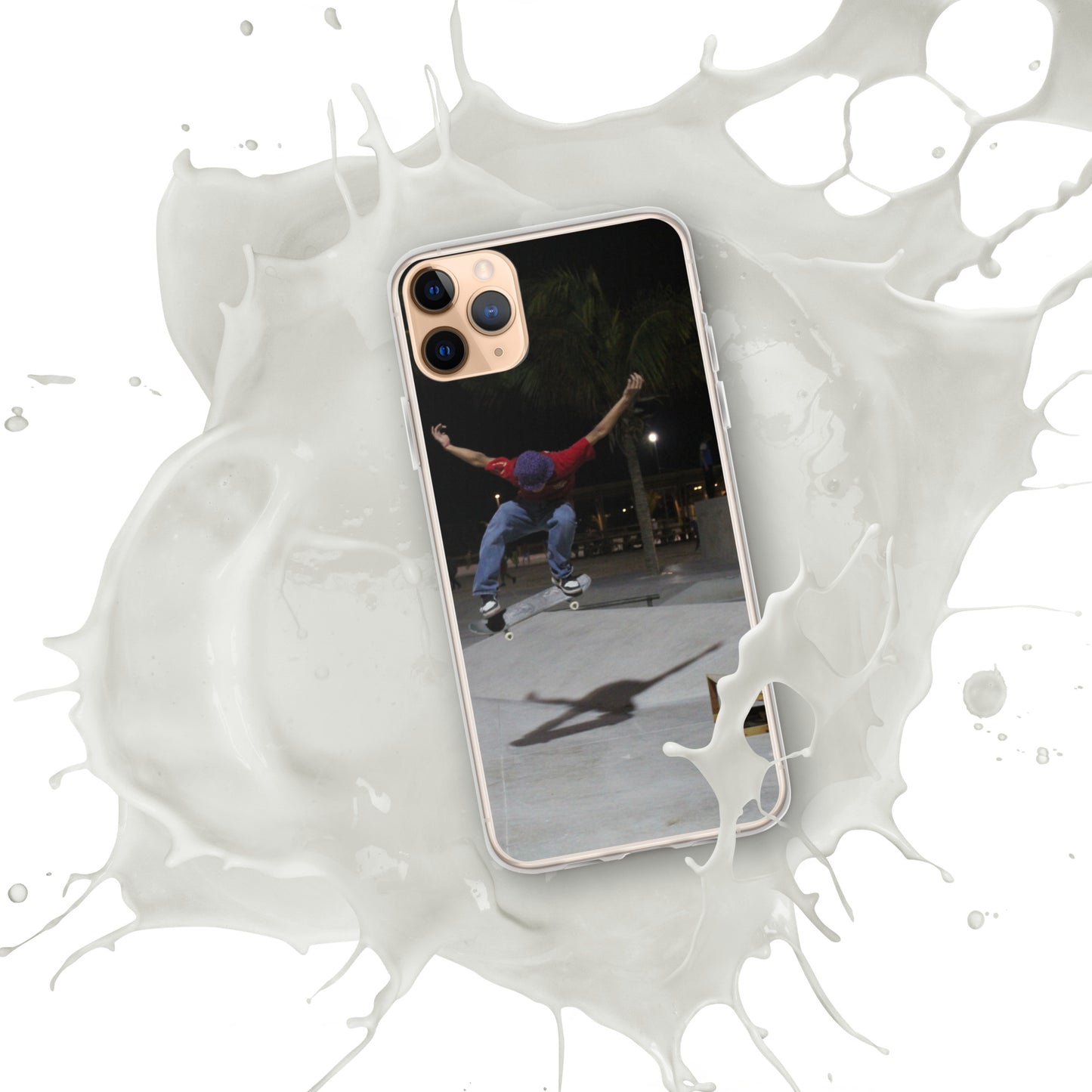 Skateboard jump iPhone Case