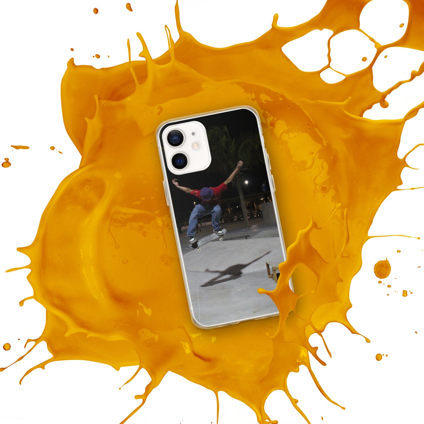 Skateboard jump iPhone Case