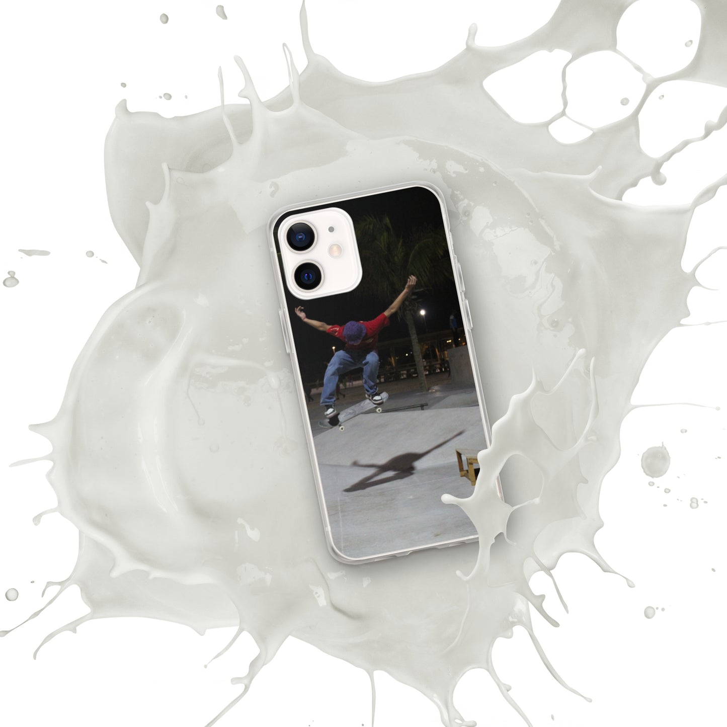 Skateboard jump iPhone Case