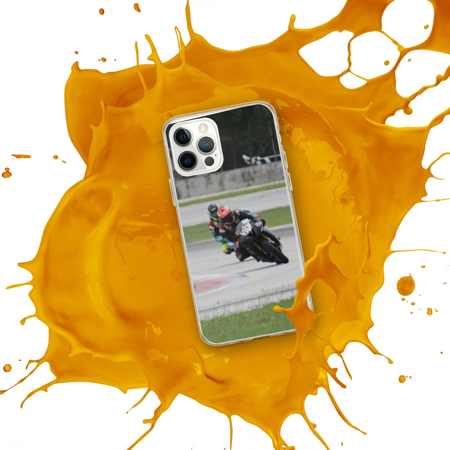 Motorcycle race iPhone Case