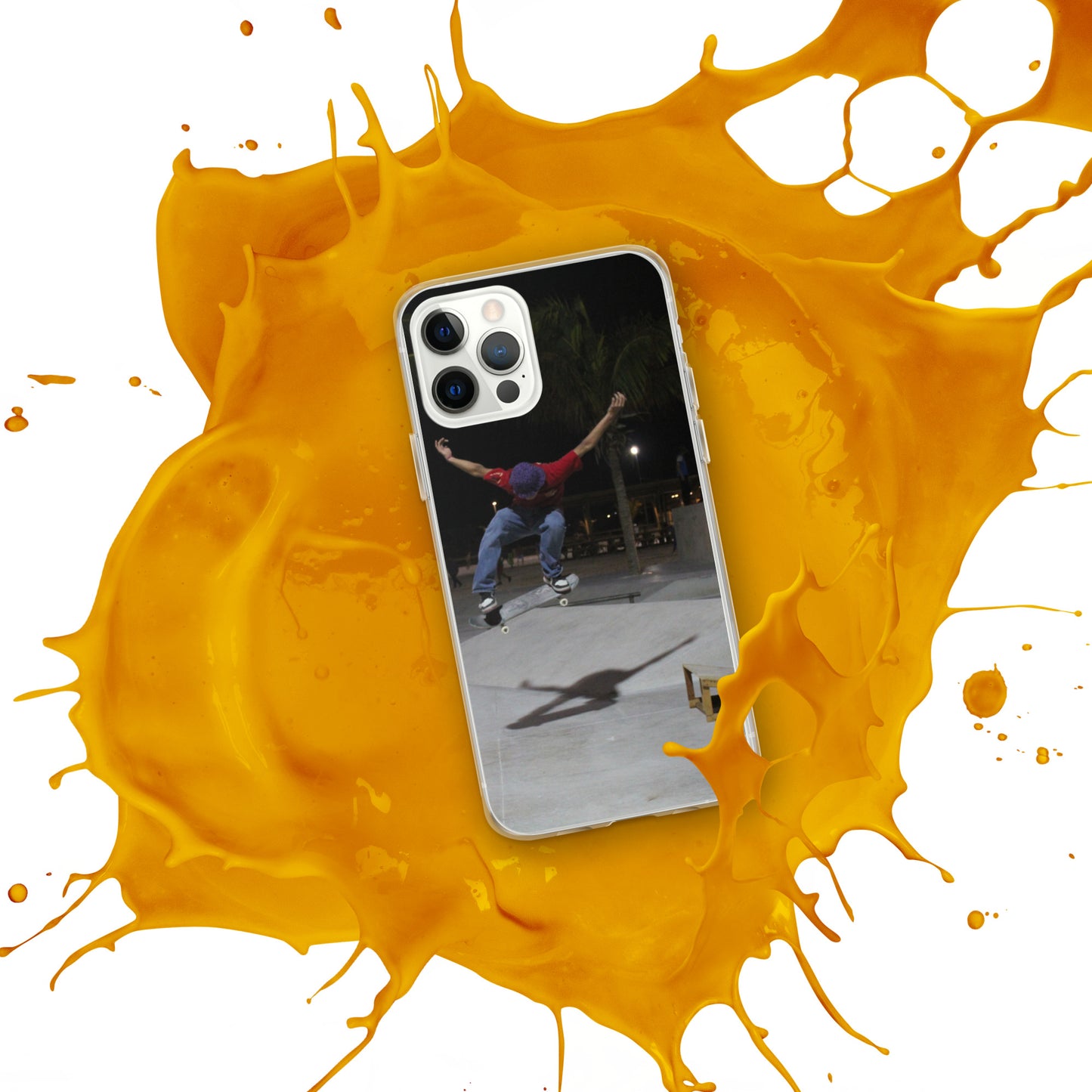 Skateboard jump iPhone Case