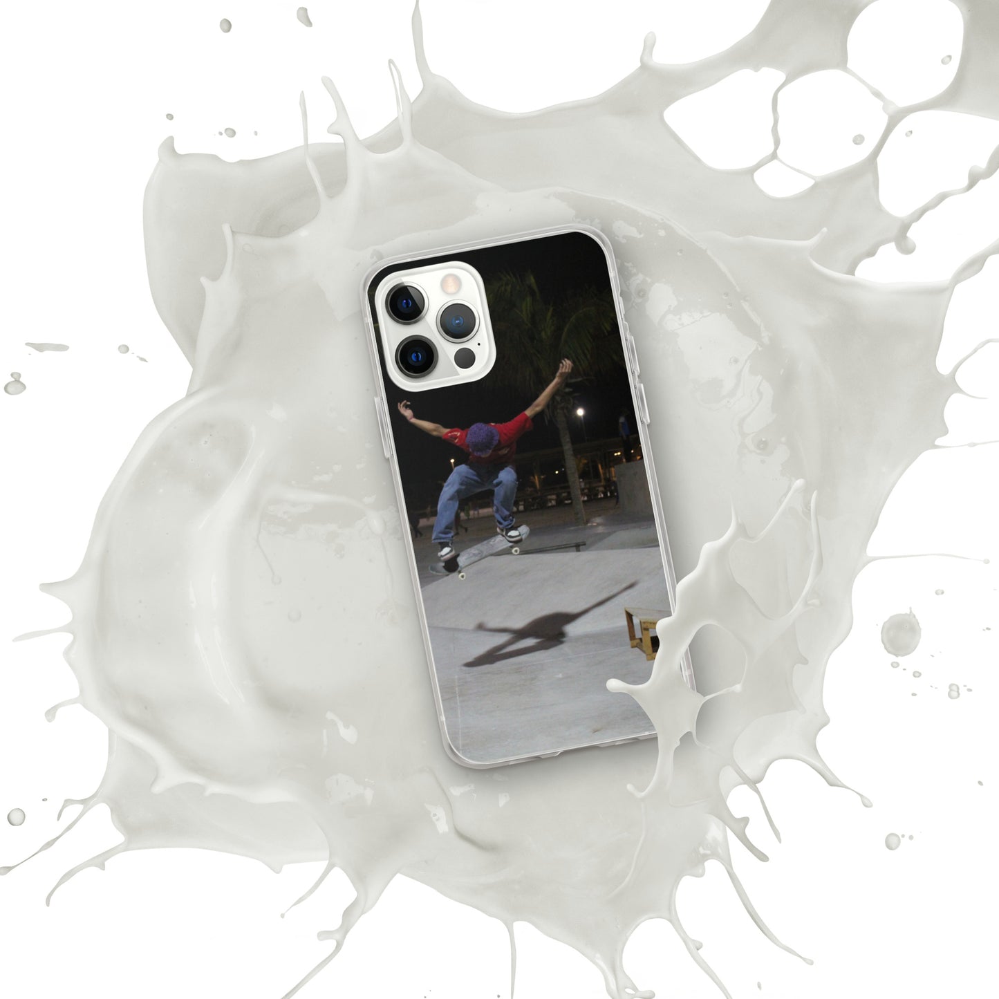 Skateboard jump iPhone Case