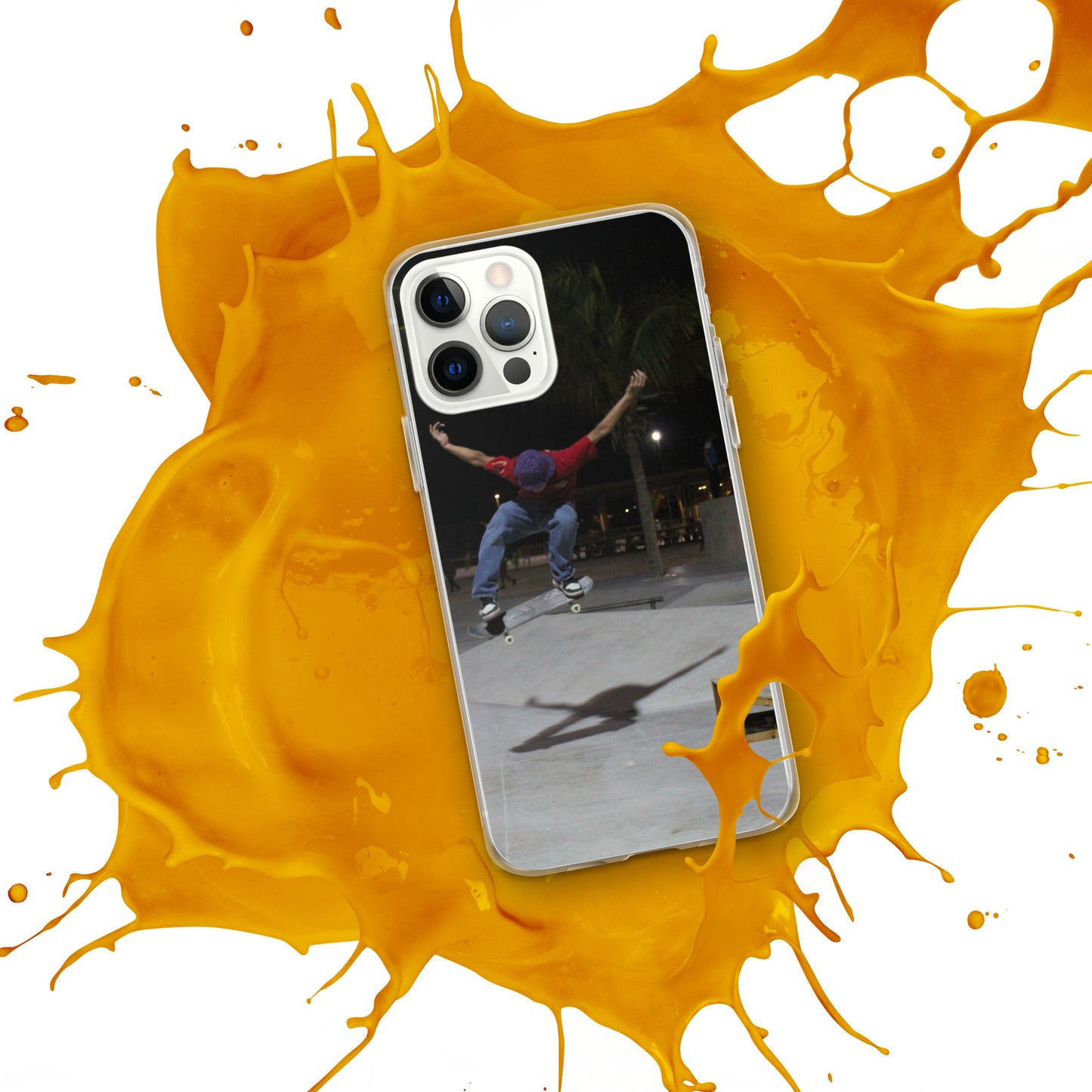 Skateboard jump iPhone Case