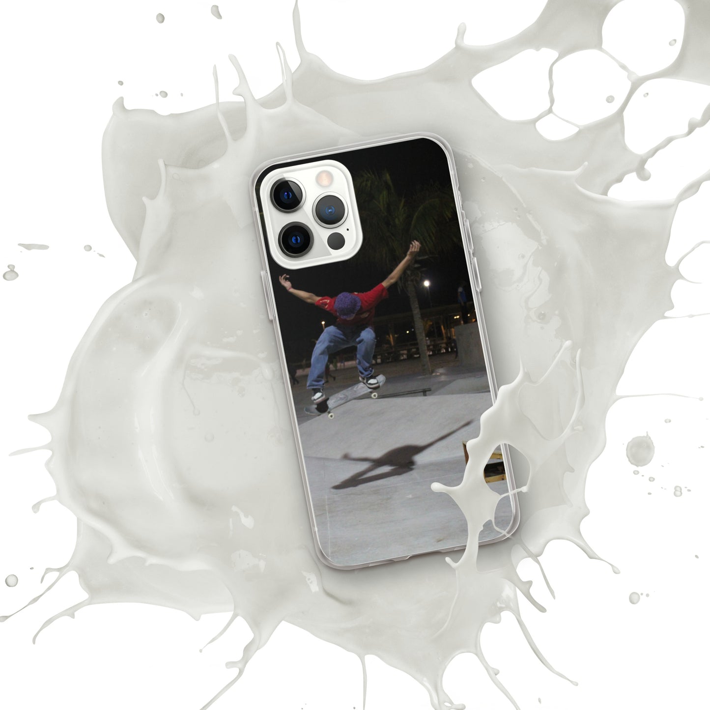 Skateboard jump iPhone Case