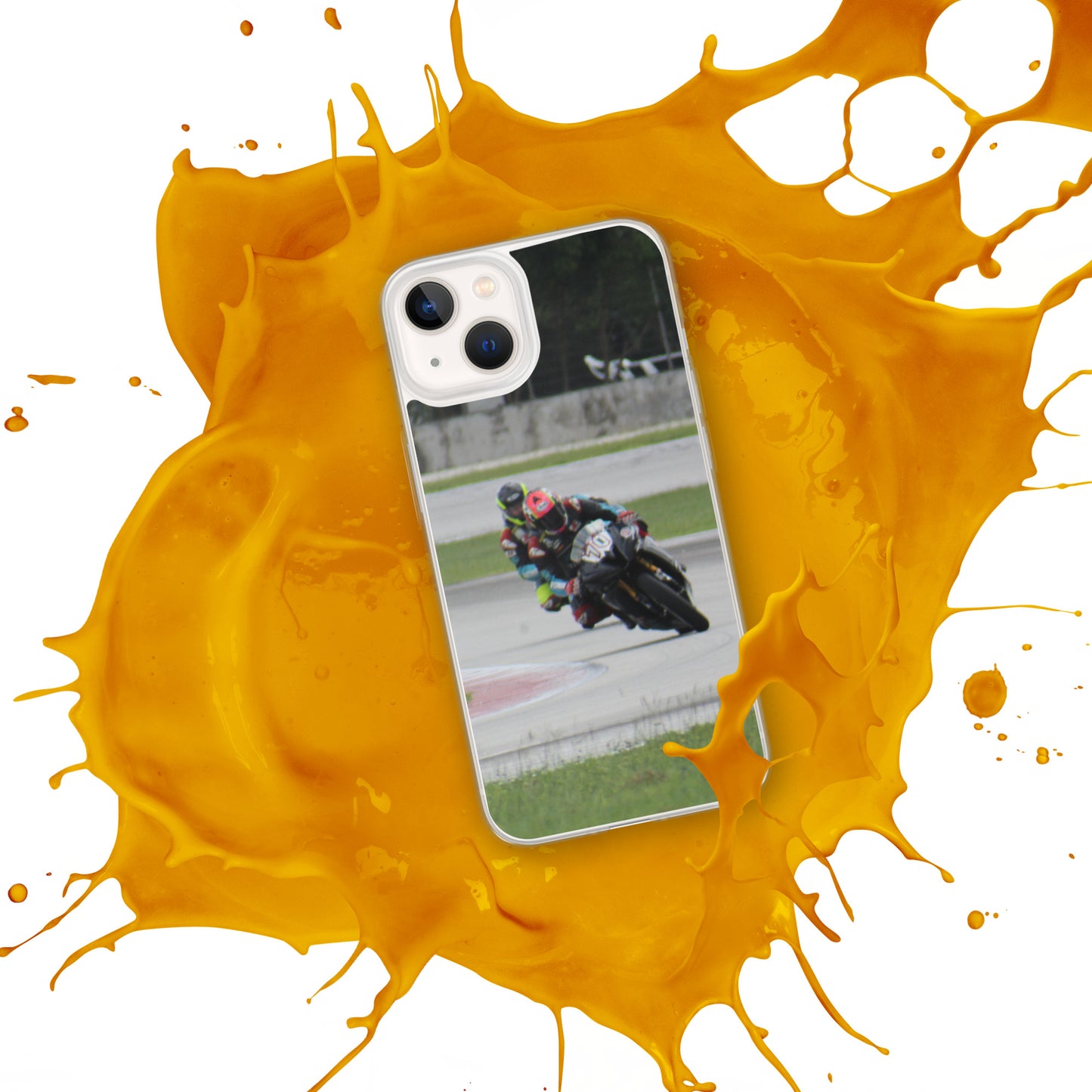 Motorcycle race iPhone Case