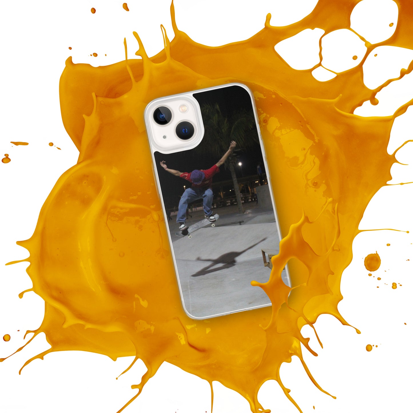 Skateboard jump iPhone Case