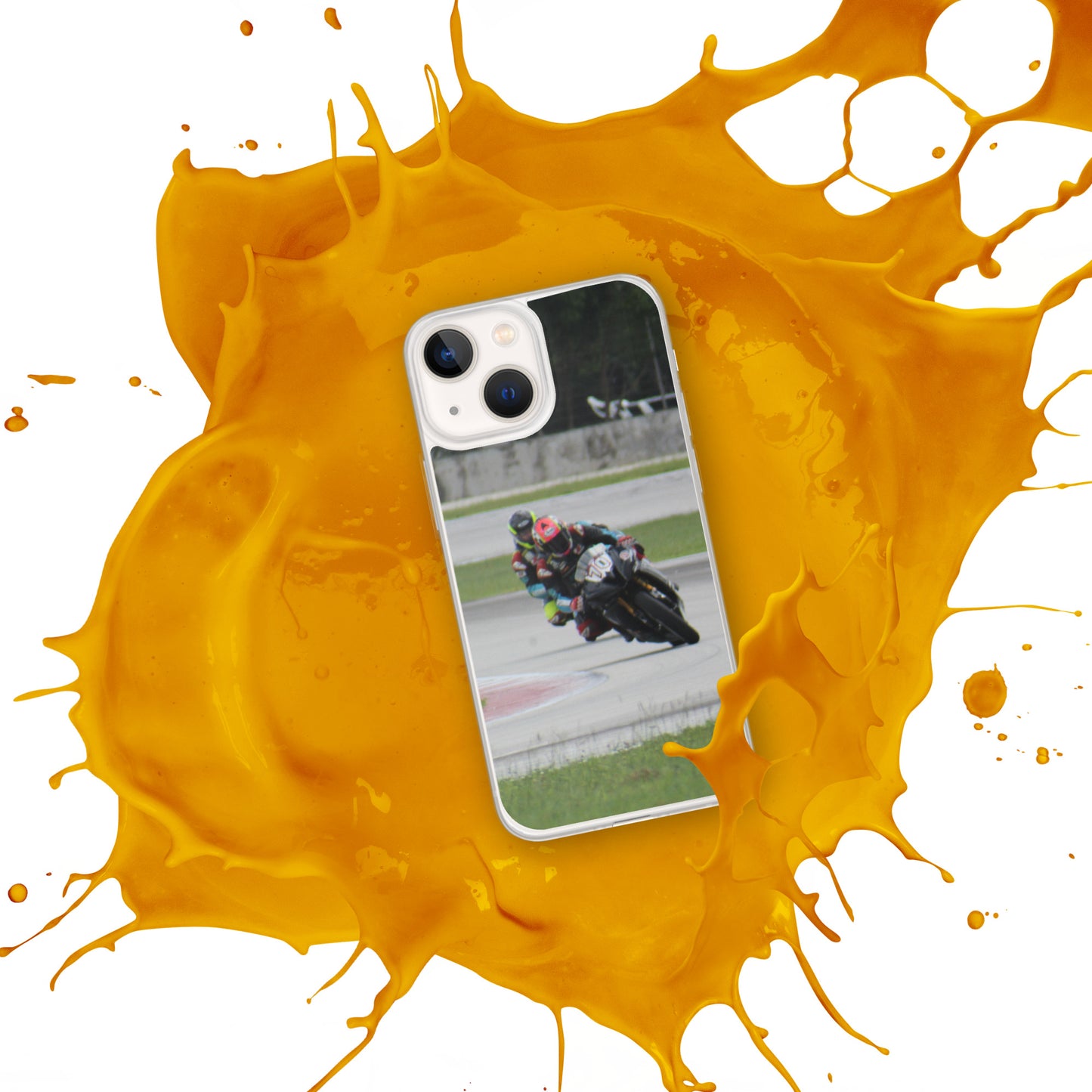 Motorcycle race iPhone Case