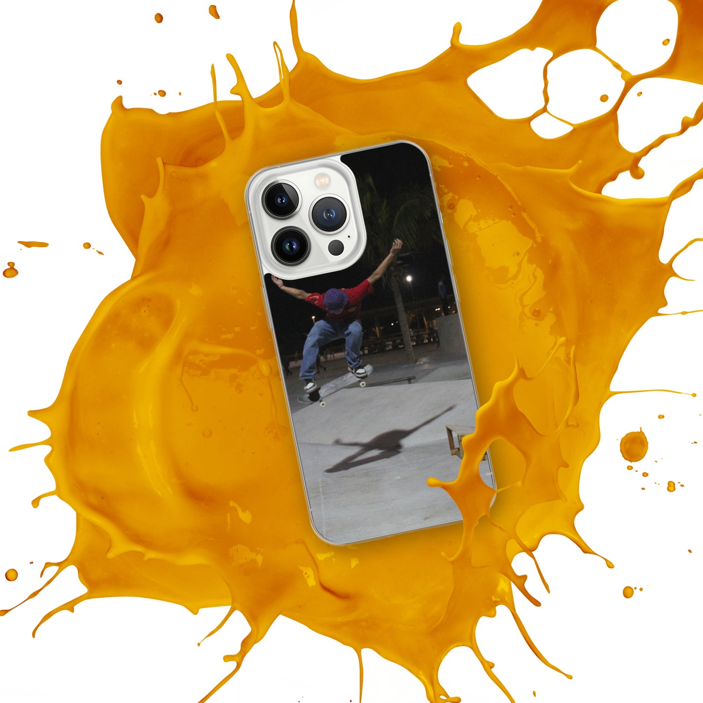 Skateboard jump iPhone Case