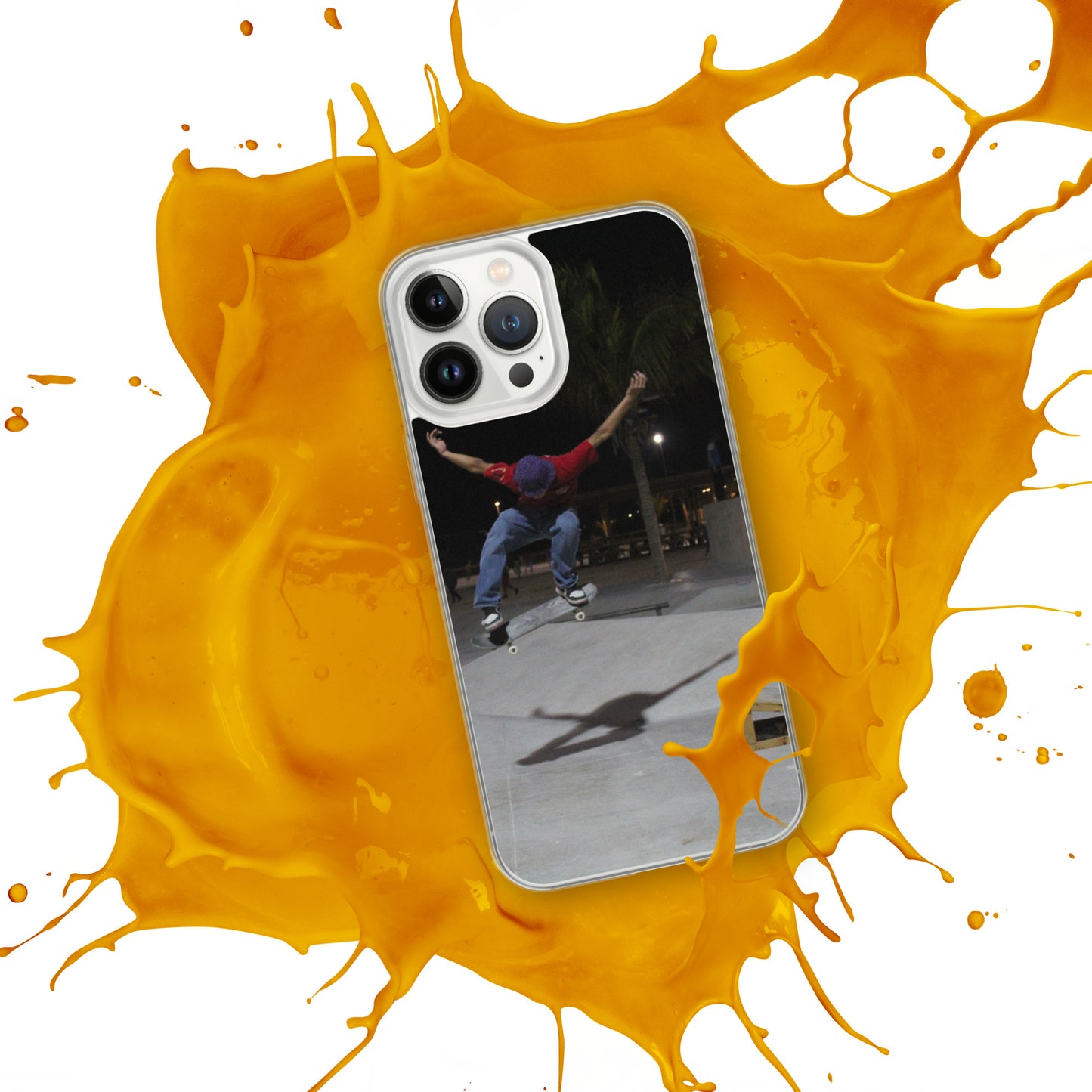 Skateboard jump iPhone Case