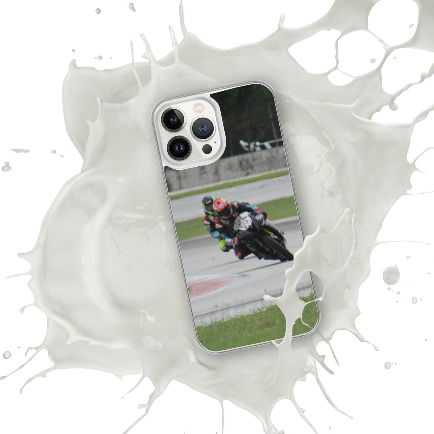 Motorcycle race iPhone Case