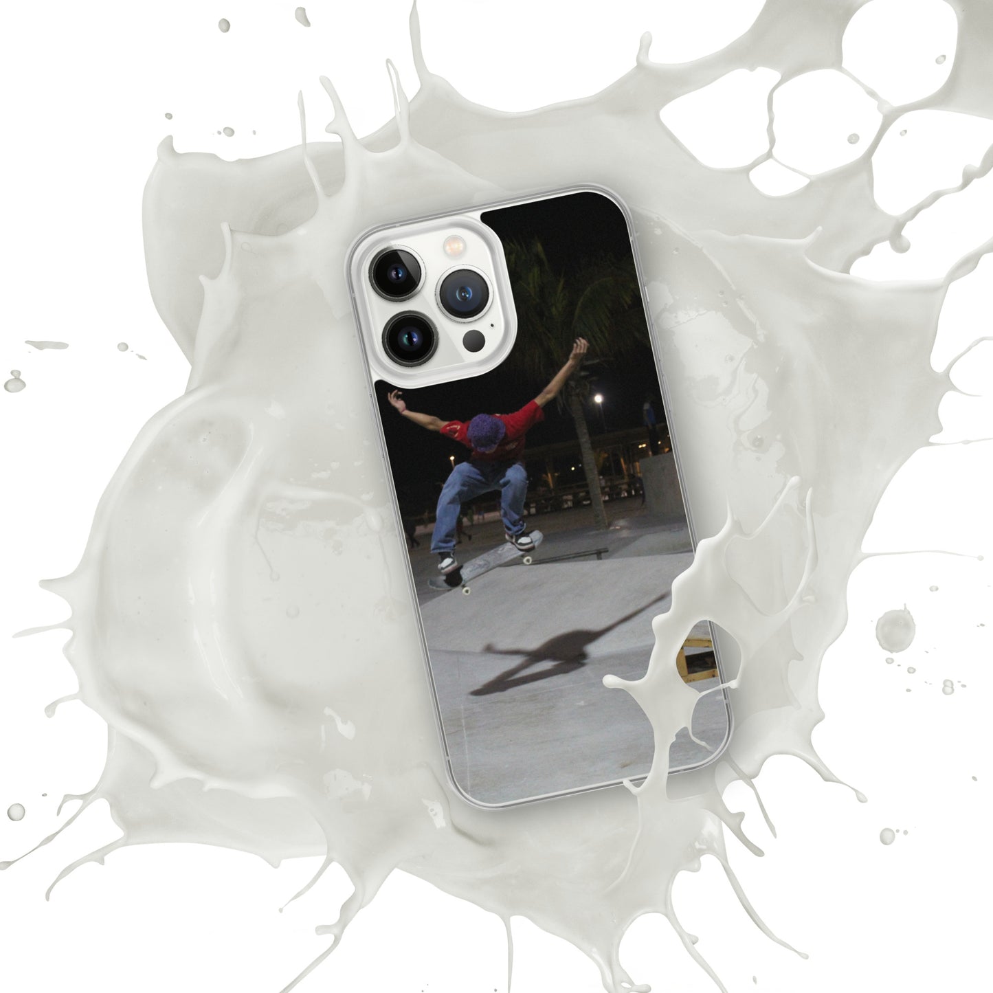 Skateboard jump iPhone Case