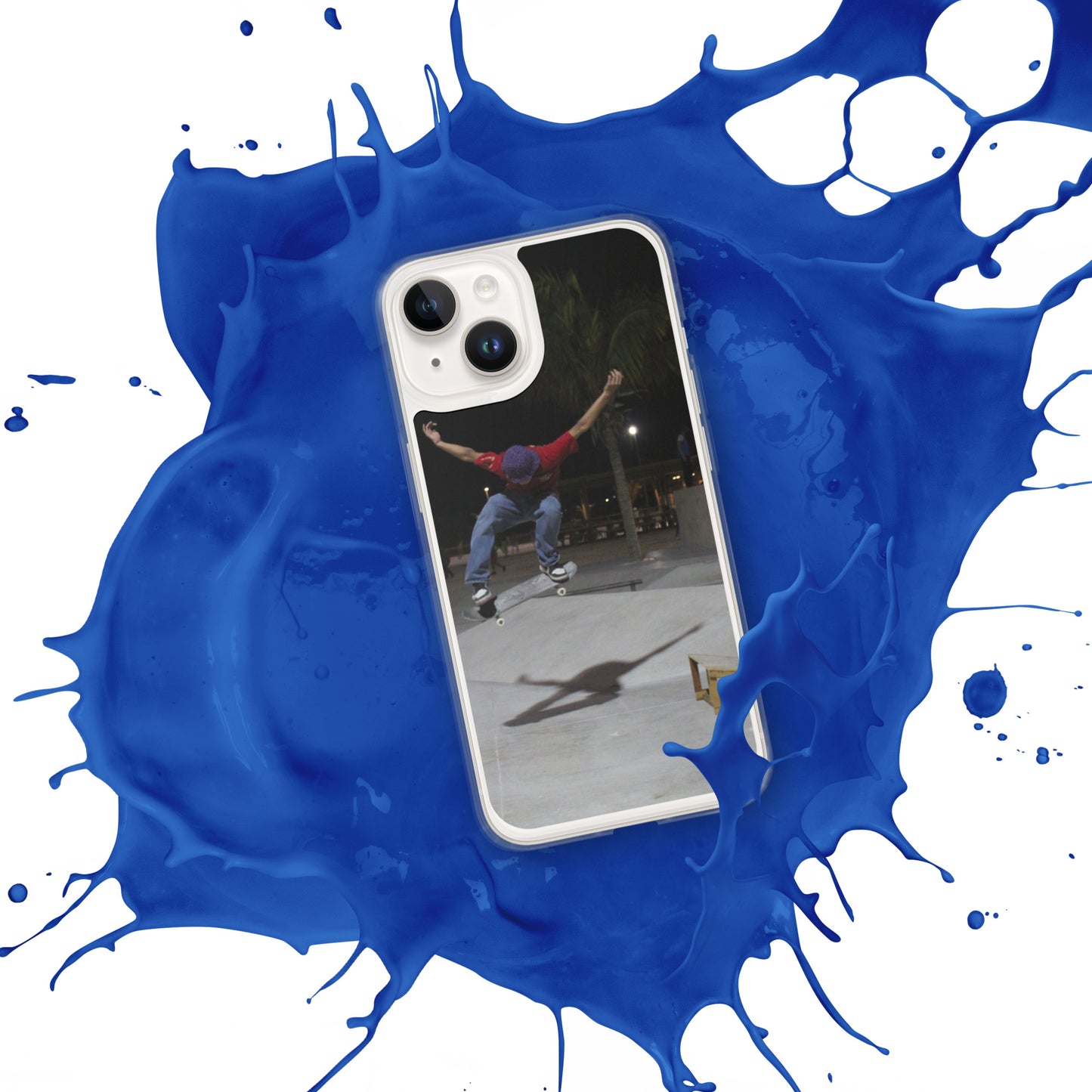 Skateboard jump iPhone Case