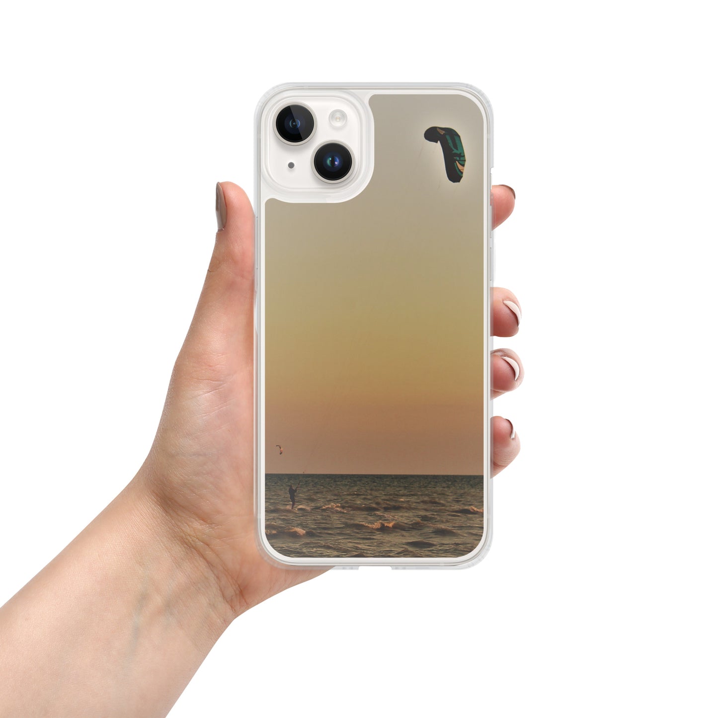 sunset kitesurfer iPhone Case