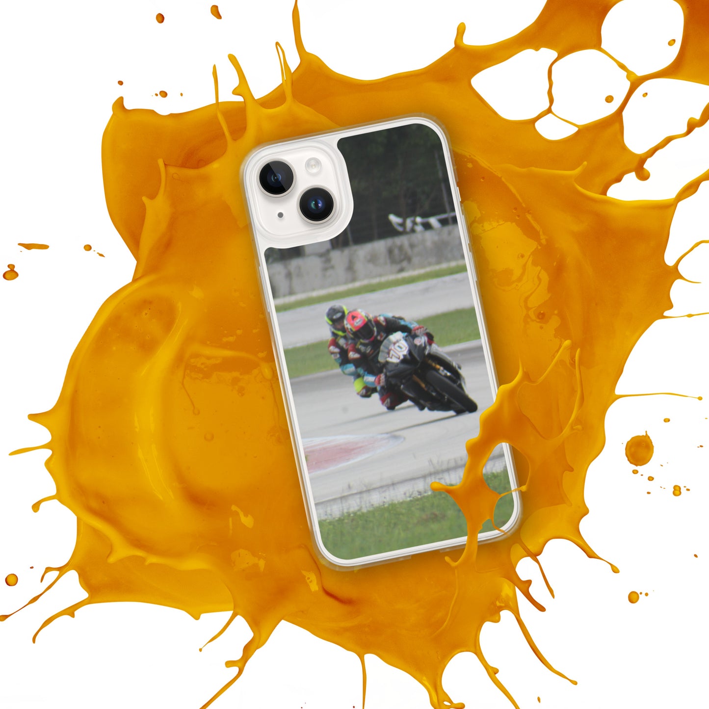 Motorcycle race iPhone Case