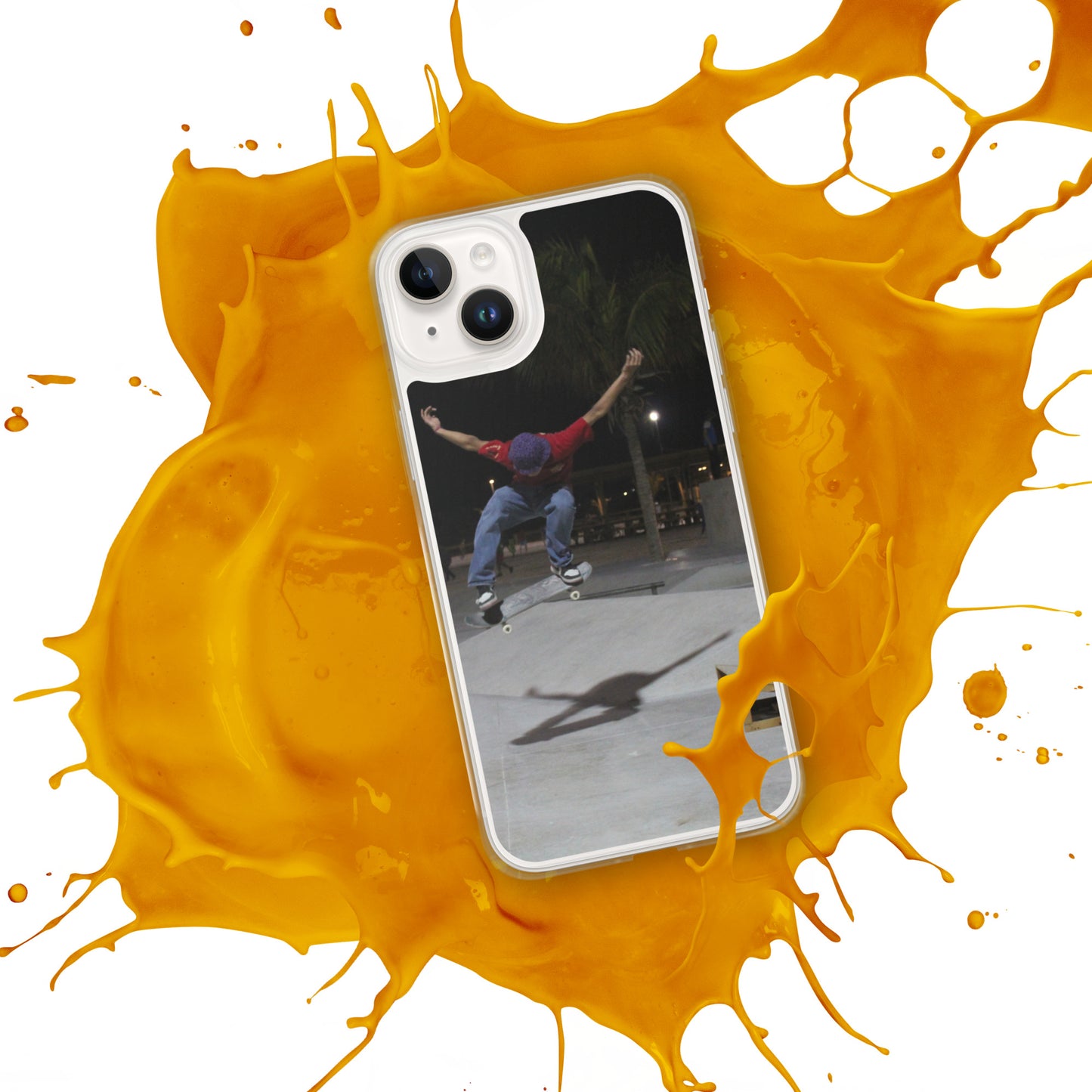 Skateboard jump iPhone Case