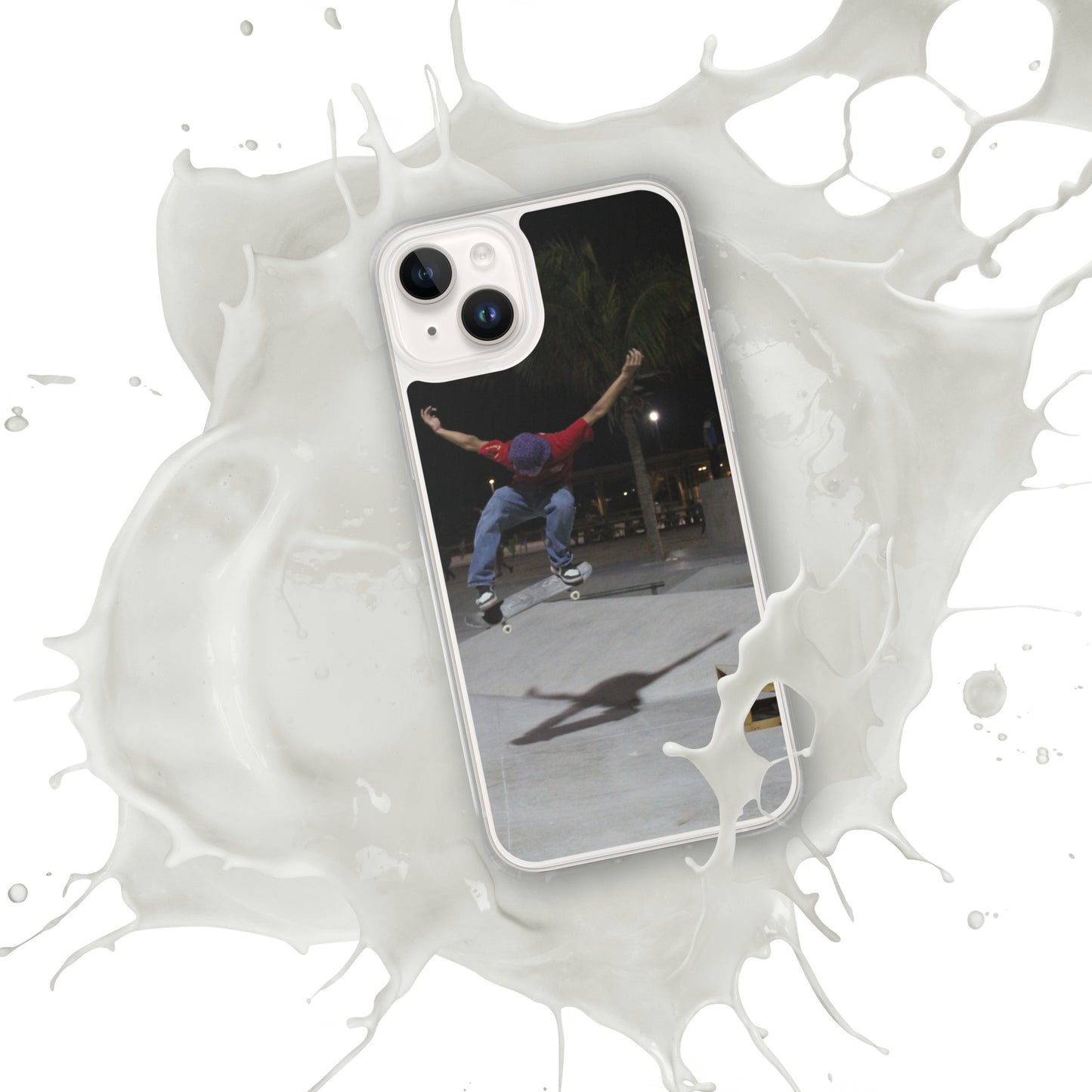 Skateboard jump iPhone Case