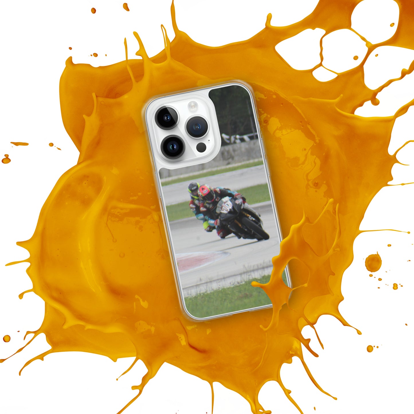 Motorcycle race iPhone Case