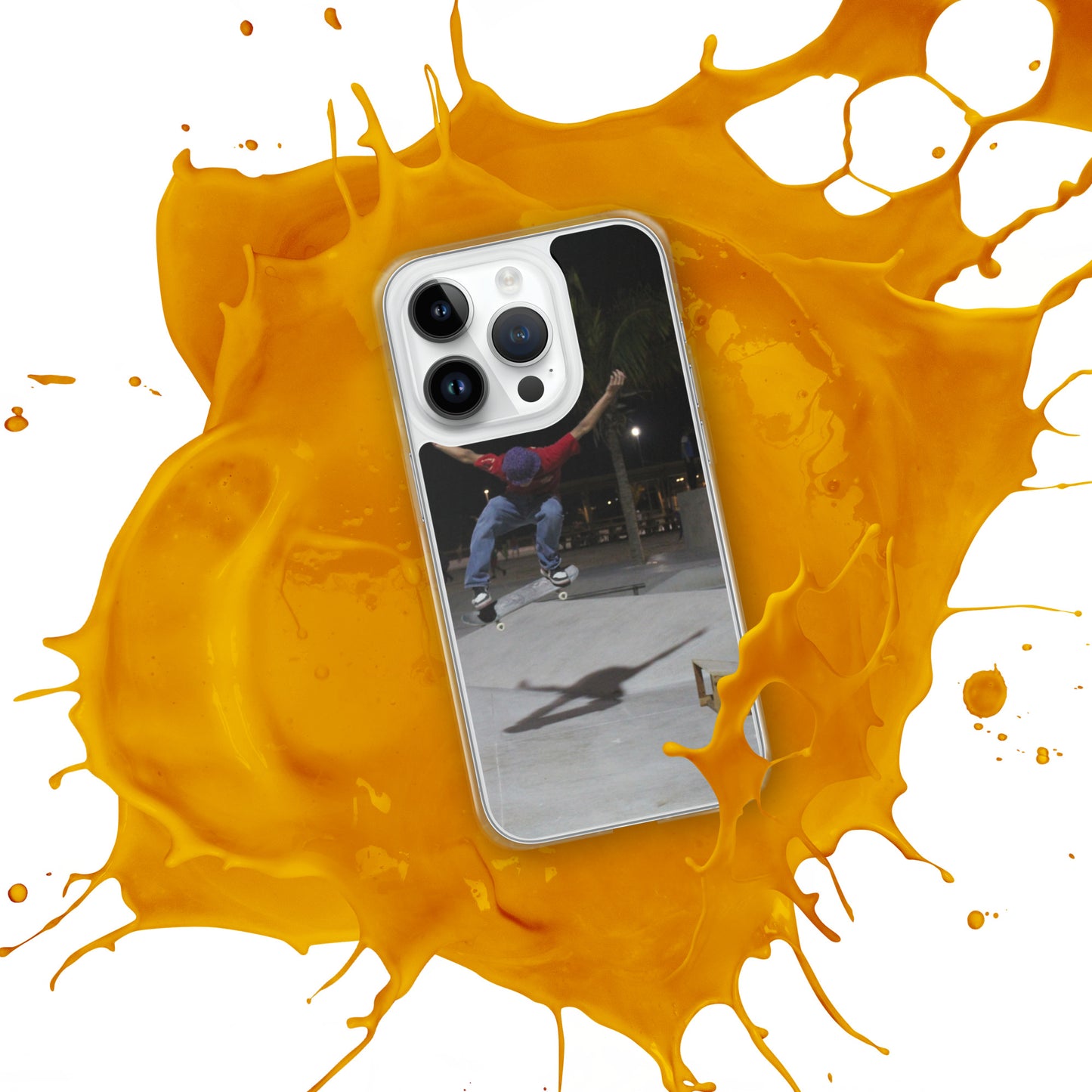 Skateboard jump iPhone Case