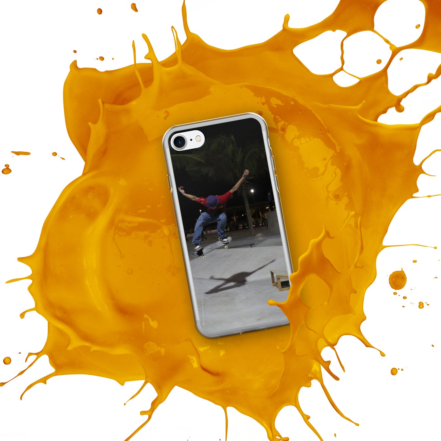 Skateboard jump iPhone Case