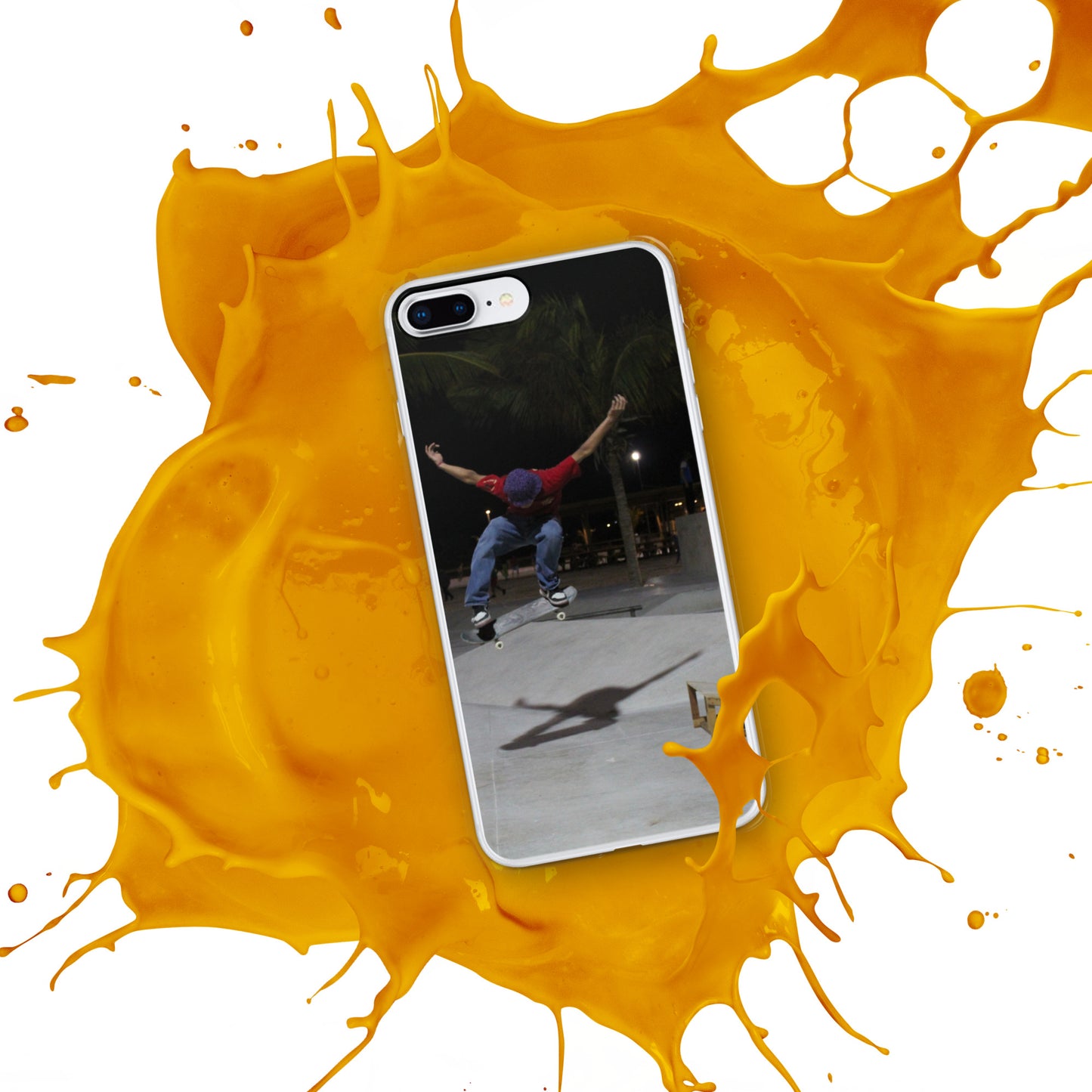 Skateboard jump iPhone Case