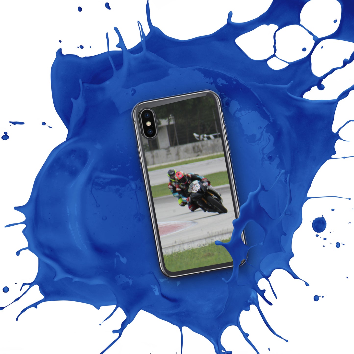 Motorcycle race iPhone Case