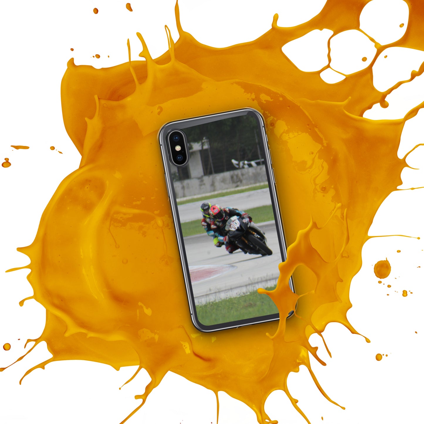 Motorcycle race iPhone Case