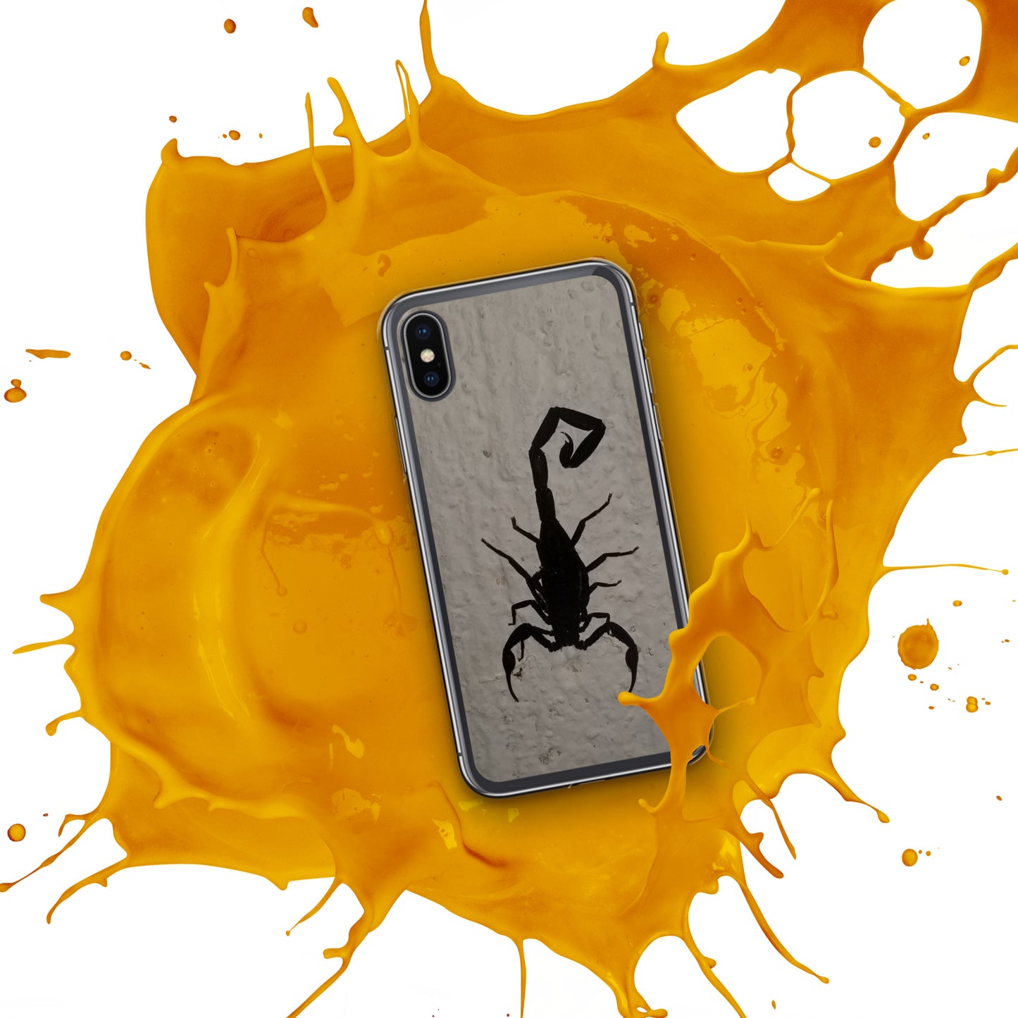 Black scorpion iPhone Case