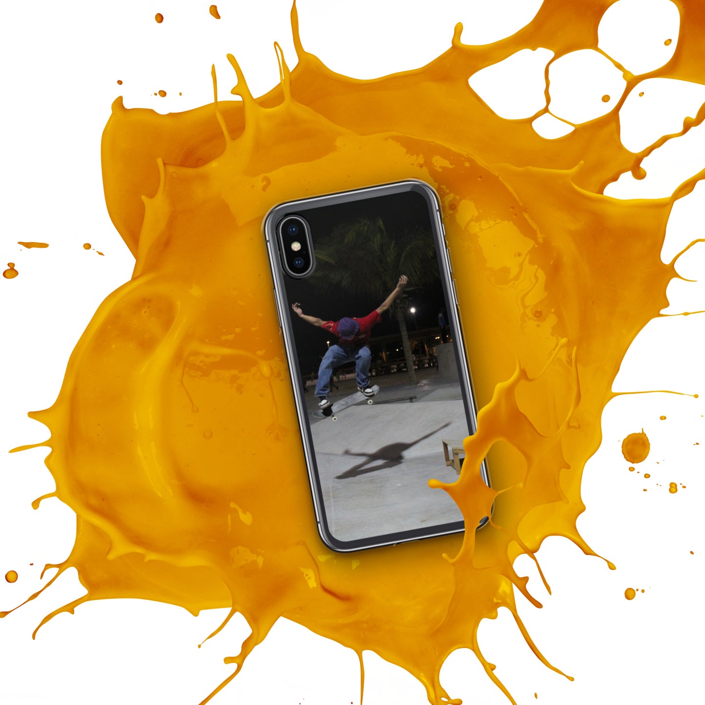 Skateboard jump iPhone Case