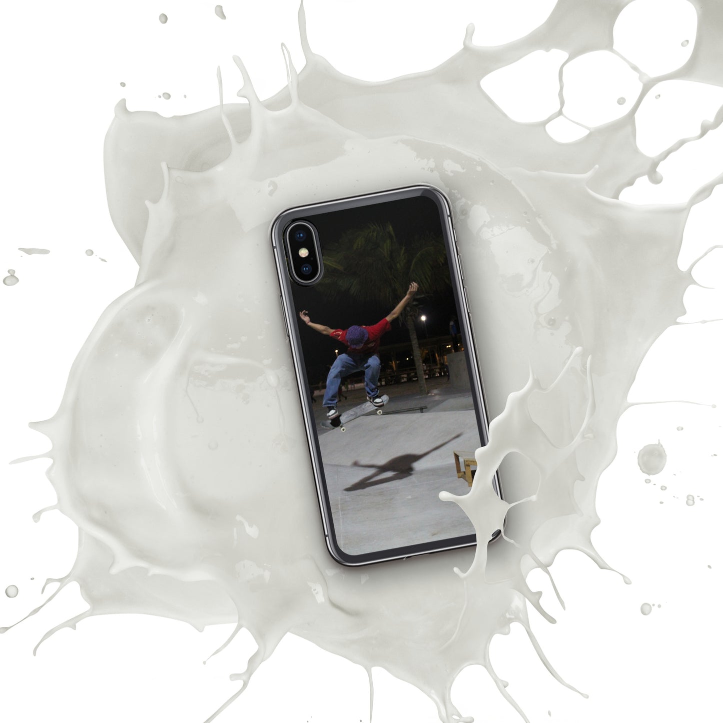 Skateboard jump iPhone Case