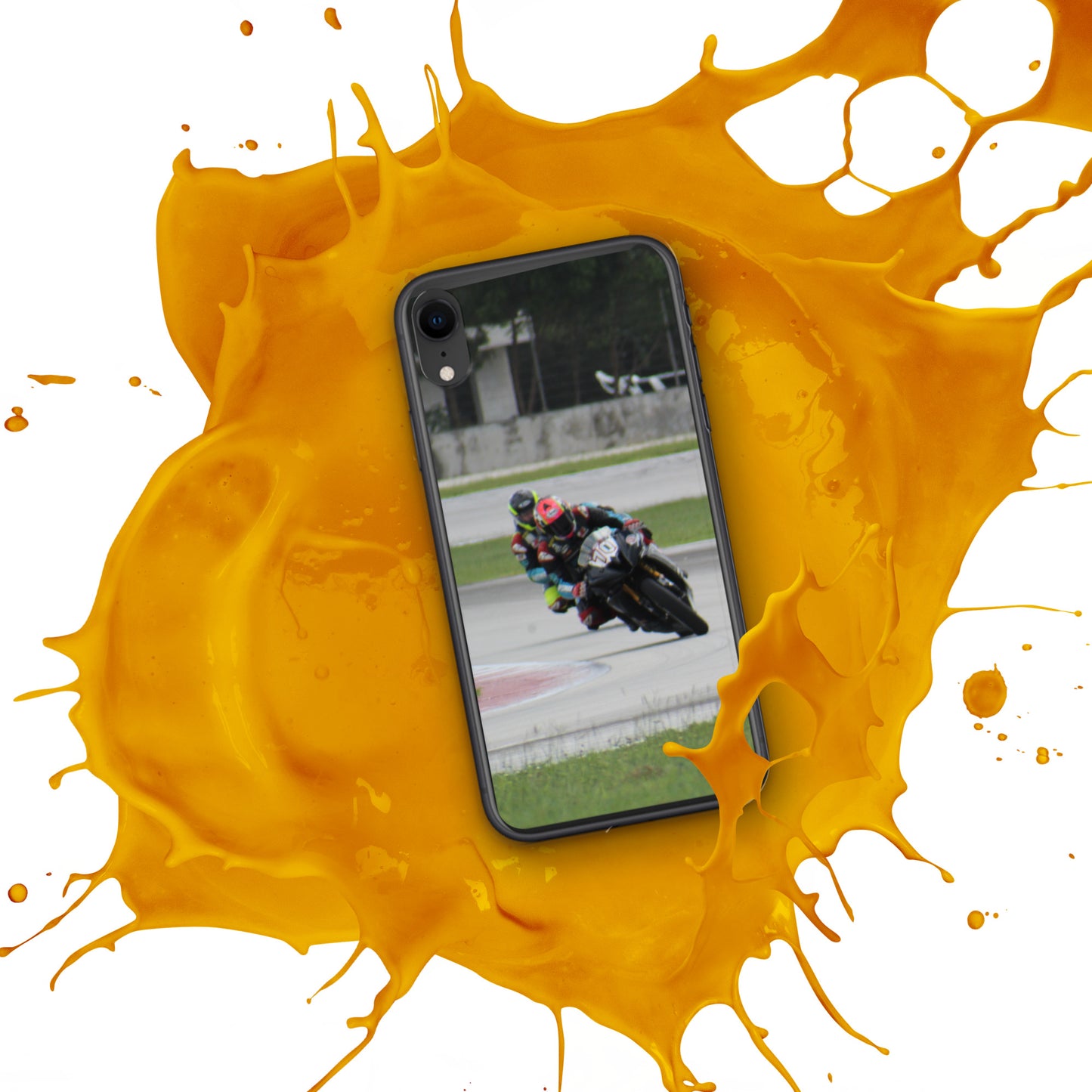 Motorcycle race iPhone Case