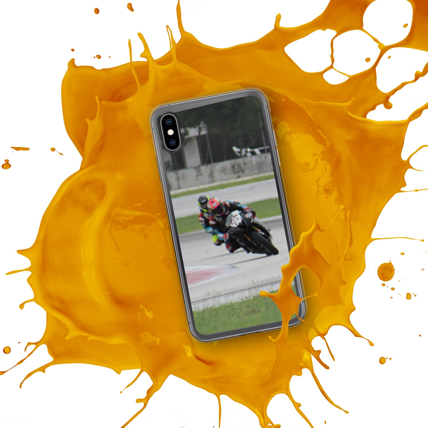 Motorcycle race iPhone Case